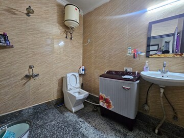 Bathroom in 1 BHK Builder Floor at Freedom Fighters Enclave – for Rent
