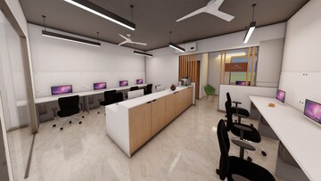 Team Area in  Office Space at Real Tech Park, Vashi Sector 30a – for Rent