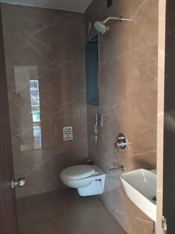 Bathroom in 1 BHK Apartment at MJ Shah Centrio, Govandi – for Rent