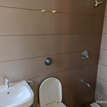 Attached Bathroom in 3 BHK Builder Floor at Shilaj – for Rent