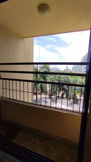Balcony in 1 BHK Apartment at Raunak City 3, Kalyan West – for Rent