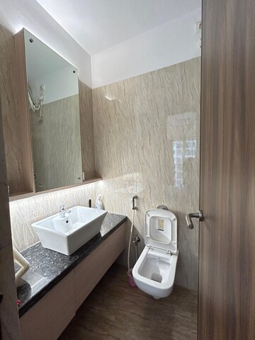 Bathroom in 2 BHK Apartment at Marathon Nexzone Atlas 1, New Panvel – for Rent