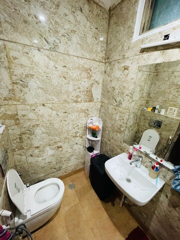 Attached Bathroom in 3 BHK Builder Floor at Greater Kailash I – for Rent