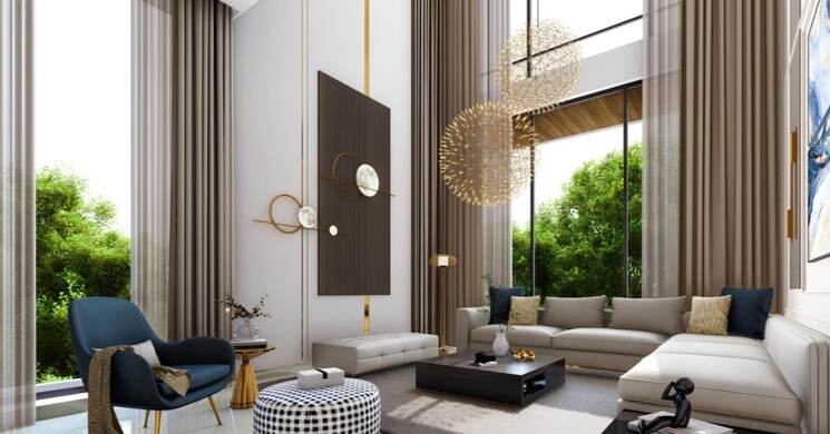 Living Room, narsingi 4 Bedroom 7700 Sq.Ft. Villa In Narsingi Hyderabad 8181870