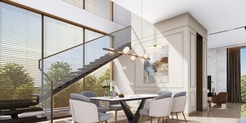 Staircase in 4 BHK Villa at Narsingi – for Sale