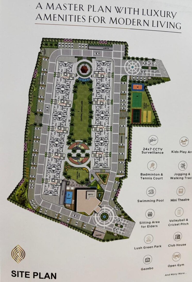 Master Plan, ambala highway 3 Bedroom 1950 Sq.Ft. Apartment In Ambala Highway Zirakpur 8182121