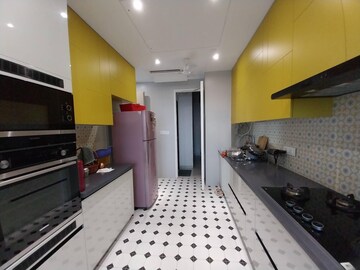 Kitchen in 3 BHK Apartment at Lodha World View, Worli – for Rent