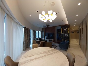 Living Room in 3 BHK Apartment at Lodha World View, Worli – for Rent