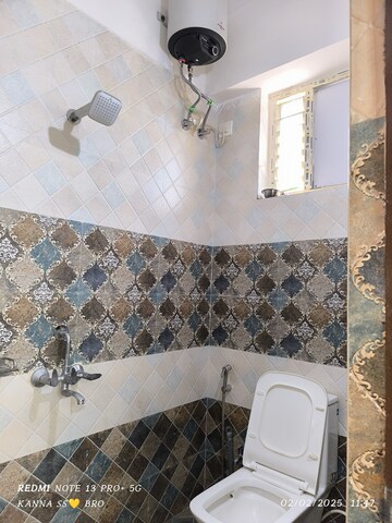 Bathroom in 2 BHK Apartment at Ameenpur – for Rent