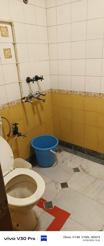 Bathroom in 3 BHK Apartment at Vasundhara Enclave – for Rent