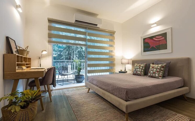 Bedroom, godrej-habitat 2 Bedroom 1400 Sq.Ft. Apartment In Sector 3 Gurgaon 8182983