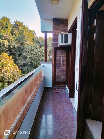 Balcony in 3 BHK Builder Floor at Chittaranjan Park – for Rent