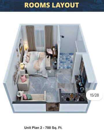Floor Plan in 6 BHK Villa at GH-7 Crossings Republik, Vijay Nagar – for Sale