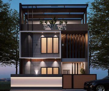 6 BHK Villa – Exterior View View at GH-7 Crossings Republik, Vijay Nagar - for Sale