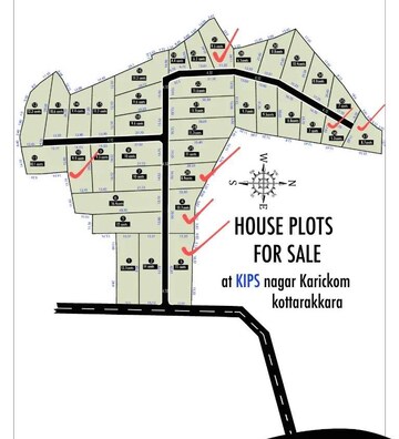  Plot – Map Location View at Kottakkakam - for Sale