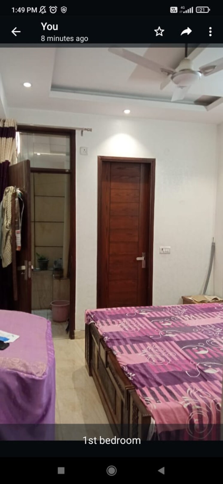 Bedroom, niti khand 2 Bedroom 900 Sq.Ft. Builder Floor In Niti Khand Ghaziabad 8183524