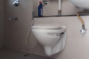 Bathroom in 2.5 BHK Apartment at Runwal Garden City, Balkum Pada – for Rent