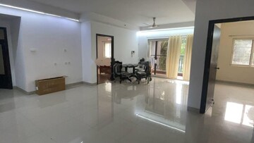 Living Room in 3 BHK Apartment at Ramky Towers, Gachibowli – for Rent