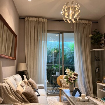 Living Room in 2 BHK Apartment at Hiranandani Woodspring, Kon – for Sale