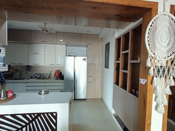 Kitchen in 3.5 BHK Apartment at Bhimjyani Verraton, Thane West – for Rent