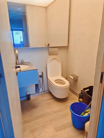Bathroom in 3 BHK Apartment at Lodha World Crest, Worli – for Rent