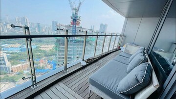 Balcony in 4 BHK Apartment at Lodha The World Towers World One Tier 2, Worli – for Rent