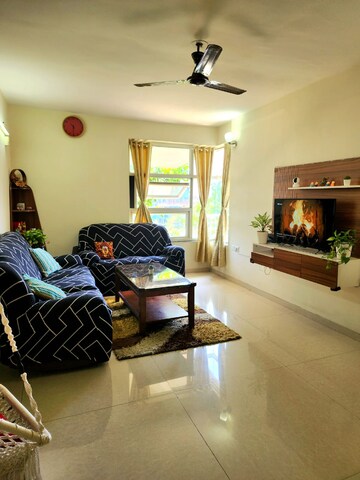Living Room in 3 BHK Apartment at Acropolis Purple Nine Hills, Kondhwa – for Rent