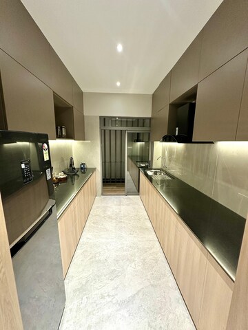 Kitchen in 3 BHK Builder Floor at Adani Airica, Kanjurmarg West – for Sale