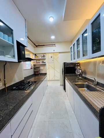 Kitchen in 3 BHK Apartment at K Raheja Reserve, Mohammadwadi – for Rent