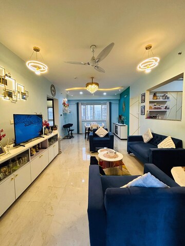 Living Room in 3 BHK Apartment at K Raheja Reserve, Mohammadwadi – for Rent