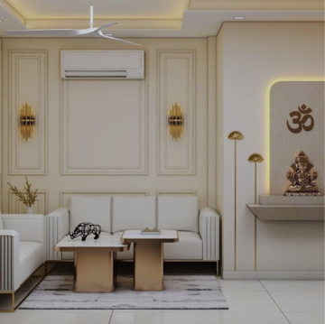 Living Room in 3 BHK Apartment at Peer Mucchalla – for Sale