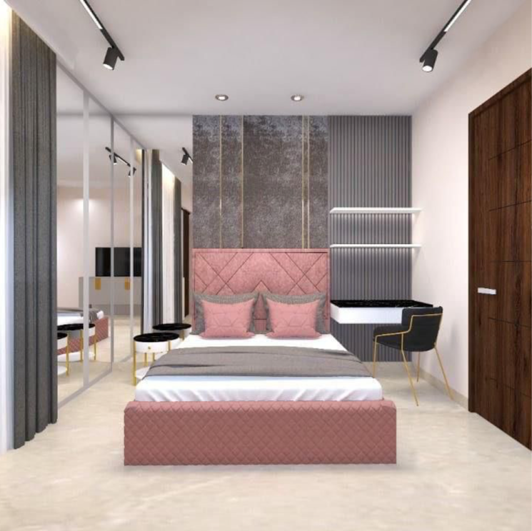 Bedroom, pir machalla 3 Bedroom 1680 Sq.Ft. Apartment In Pir Machalla Zirakpur 8185041
