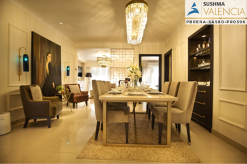 Living Room in 3 BHK Apartment at Sushma Valencia, Nagla Road – for Sale