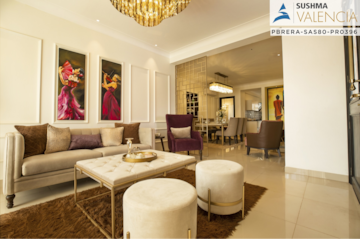 Bedroom in 3 BHK Apartment at Sushma Valencia, Nagla Road – for Sale
