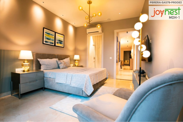 Living Room, sushma-joynest-moh 3 Bedroom 1640 Sq.Ft. Apartment In Bir Chhat Chandigarh 8185101