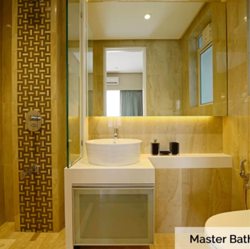 Bathroom in 1 BHK Apartment at Vijay Orovia, Hiranandani Estate – for Rent