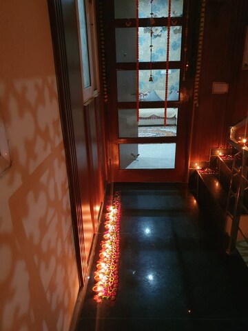 Living Room in 2 BHK Builder Floor at Dhakoli Village – for Rent