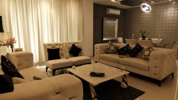 Living Room in 3.5 BHK Apartment at Aerocity – for Sale