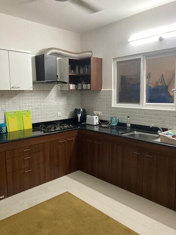Kitchen in 3 BHK Apartment at Jayabheri The Summit, Narsingi – for Rent