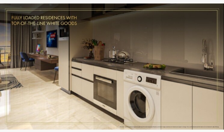 Kitchen, omaxe-world-street 3.5 Bedroom 2600 Sq.Ft. Apartment In Sector 79 Faridabad 8185241