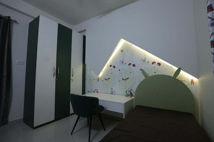 Master Bedroom, halwasiya-shivlar-sambandh 2 Bedroom 645 Sq.Ft. Independent House In Sultanpur Road Lucknow 8185266