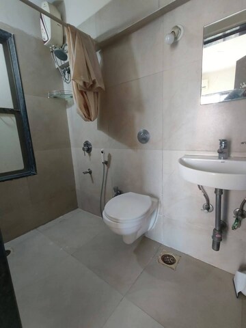 Bathroom in 1 BHK Apartment at Sethia Imperial Avenue, Malad East – for Rent