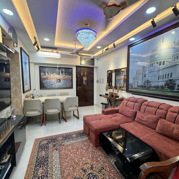 Living Room in 2 BHK Apartment at Rustomjee Azziano Wing I, Vrindavan Society – for Sale