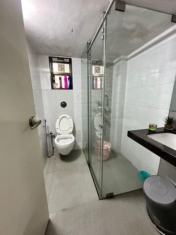 Bathroom in 2 BHK Apartment at Woodland Avenue, Kothrud – for Rent
