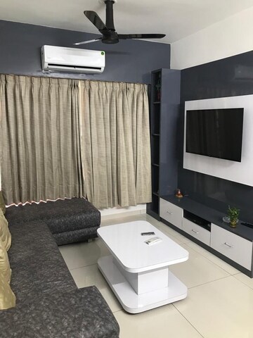 Living Room in 3 BHK Apartment at Gala Orchid Sky, Shela – for Rent