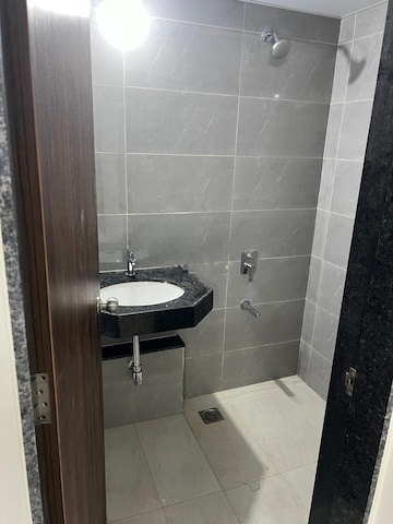 Bathroom in 3 BHK Apartment at Shapoorji Pallonji Sensorium, Hinjewadi – for Rent