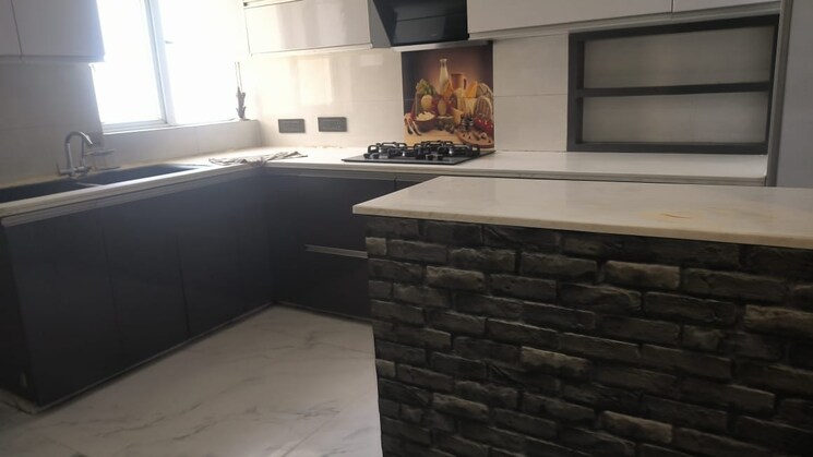 Kitchen, orchid-island 3 Bedroom 1590 Sq.Ft. Builder Floor In Sector 51 Gurgaon 8186165
