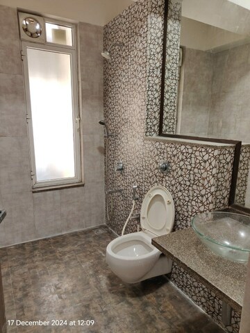 Bathroom in 3 BHK Apartment at Omkar Alta Monte, Malad East – for Rent