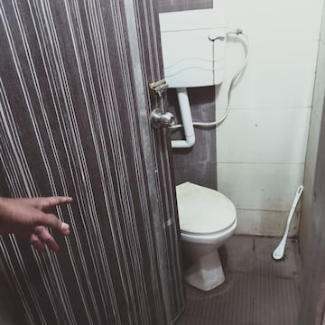 Bathroom in 1 BHK Apartment at Kavya Hill View CHS, Anand Nagar – for Rent