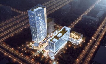 Staircase in  Office Space at Stellar Group Upvan, Pilkhuwa – for Sale
